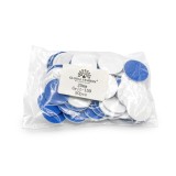 Set de 8 unități: Fișe adezive de schimb pentru discuri de pedichiură, 20 mm, #150, 50 bucăți, albastre