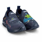 Pantofi Baieti LED Bibi Space Wave 2.0 Fun Space 22 EU, Bleumarin, BIBI Shoes