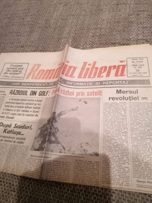 Ziar Romania Libera - Joi 31 Ianuarie 1991 foto