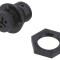 Conector circular mamă 3 PIN, 8A, argintat
