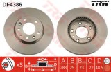 Disc frana MAZDA 6 (GG) (2002 - 2008) TRW DF4386