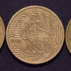 50 euro cent Franta - 1999, 2000, 2001
