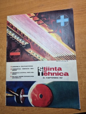 stiinta si tehnica septembrie 1967 foto