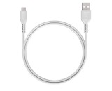 Cumpara ieftin Cablu de date si incarcare, USB A - Micro USB, 1 m, alb