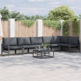 vidaXL Set de canapele pentru grădină 6 pcs Antracit Oțel