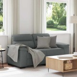 Gossi canapea cu 2 locuri, tesatura gri inchis, 120 cm