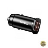 Incarcator Auto Baseus BS-C15Q 30W 5A 2 x USB-A Negru CCALL-DS01