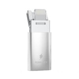 Adaptor 3in1 USB-C - USB 3.0 si lightning metalic pentru transfer de date si incarcare rapida