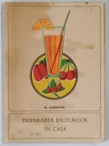 PREPARAREA BAUTURILOR IN CASA de N. GHERMAN , 1969 * PREZINTA HALOURI DE APA