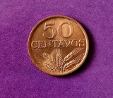 Portugalia 50 Centavos 1979 _ km # 596 _ moneda necirculata UNC _ moneda din bronz