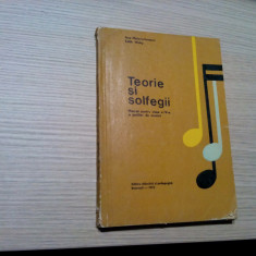 TEORIE SI SOLFEGII - Clasa a IV -a Ana Motora-Ionescu, Edith Wisky -1973, 268 p.