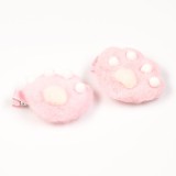 Set 2 agrafe roz cu model labute