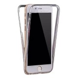 Cumpara ieftin Husa iPhone 8 FullBody MyStyle Transparenta, Ultra Slim, Silicon TPU, Protectie 360, Rezistenta Socuri/Praf/Zgarieturi