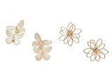 Cercei ALDO aurii FLORAFLY 102, Metal, Pentru Femei