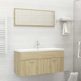 Set mobilier baie, 2 piese, stejar sonoma, PAL