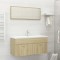 Set mobilier baie, 2 piese, stejar sonoma, PAL