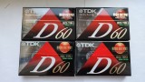 Lot 4 Casete TDK D60 TYPE I Normal Bias Sigilate