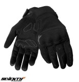 Manusi femei pentru scuter - motocicleta Urban vara Seventy model SD-C42 Asphalt culoare: negru/gri &ndash; degete tactile XS (6 cm)