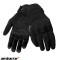 Manusi femei pentru scuter - motocicleta Urban vara Seventy model SD-C42 Asphalt culoare: negru/gri &ndash; degete tactile M (8 cm)