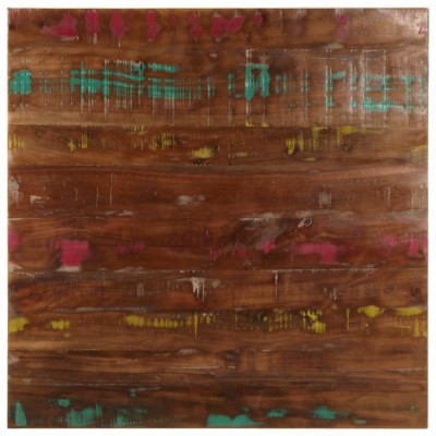 Blat de masă pătrată, 80x80x3,8 cm, lemn masiv reciclat foto
