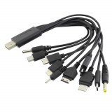 Cablu USB universal, cu 10 capete, L100638