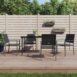 VidaXL Set mobilier de grădină, 5 piese, poliratan și oțel