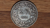 Cumpara ieftin Elvetia -moneda de colectie rara- 2 franci / francs 1921 argint 0.835 - superba!, Europa