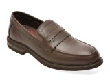 Mocasini OTTER maro, E1811, din piele naturala