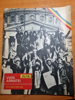 revista viata armatei decembrie 1989-articole si foto revolutia-editie speciala foto