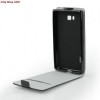 Husa Alcatel One Touch Idol X (6040) Slim Flip Flexi Neagra