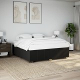 VidaXL Cadru de pat fără saltea, negru, 200x200 cm, textil
