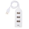 USB Hub Techstar&reg; HB2, USB 2.0 High Speed, 4 Port USB2.0, Alb