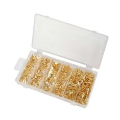 YATO Set 600 conectori electrici auto, alama