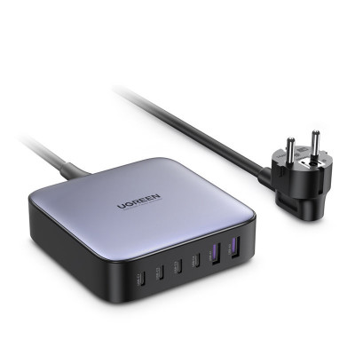 &amp;Icirc;ncărcător Multi-port Ugreen 200W PPS 4 X USB Tip C / 2 X USB-A Gri (CD271) 40914-UGREEN foto