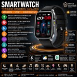 Cumpara ieftin SMARTECH SmartWatch cu EKG, Ritm Cardiac, Temperatura Corporala, Nivel Oxigen, HRV, Tensiune Arteriala, Calculator, Asistent Vocal Inteligent AI, Apel