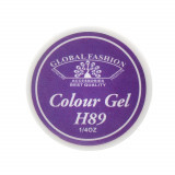 Cumpara ieftin Gel Color Unghii, Vopsea de Arta Global Fashion, Seria Noble Purple H89, 5g