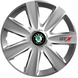 Cumpara ieftin Set 4 Capace Roti GTX Gri R15, Pentru Skoda, Autohelix MSA