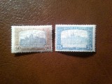 2 Timbre Ungaria Parlamentul , 60f 1920 si 75 f 1917 sarniera
