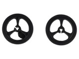 Ax neagră cu crestătură și &icirc;mpingere 32mm Diam. 3mm