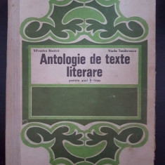 ANTOLOGIE DE TEXTE LITERARE PENTRU II LICEU - Boatca, Teodorescu
