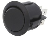 Rocker DPDT ON-ON 10A/28VDC Negru SWITCH COMPONENTS