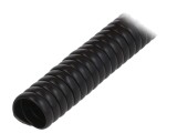 &Icirc;nfășurare Spirală PVC Neagră 1m &Oslash; 20mm