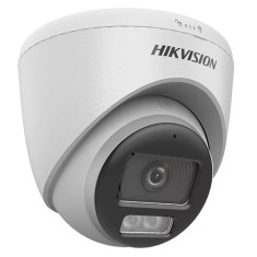 ColorVu, Dual Light - Camera analog 2MP, lentila 2.8mm, IR 40m, WL 40m, TVI/AHD/CVI/CVBS, Mic., IP67 - HIKVISION DS-2CE72DF0T-LFS-2.8mm
