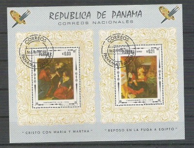 Panama 1968 Painting, perf. sheet, used AB.047 foto