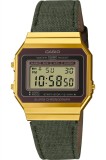 Ceas unisex CASIO Retro Vintage Casual UNX DIG FABR BLK