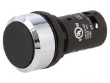 Comutator apăsare 22mm 1 NO negru