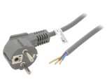 Cablu Alimentare CEE 7/7 Ştecăr Unghi 1,5m Gri 10A