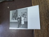 Fotografie din perioada comunista , Nicolae Ceausescu vizita la muzeu impreuna cu Elena Ceausescu alb/negru