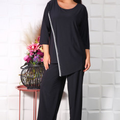 Compleu Elegant Over Size Negru - 48Marimea