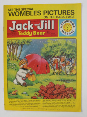 JACK AND JILL AND TEDDY BEAR , ` REVISTA CU BENZI DESENATE PENTRU COPII , 21 JUNE , 1975 foto